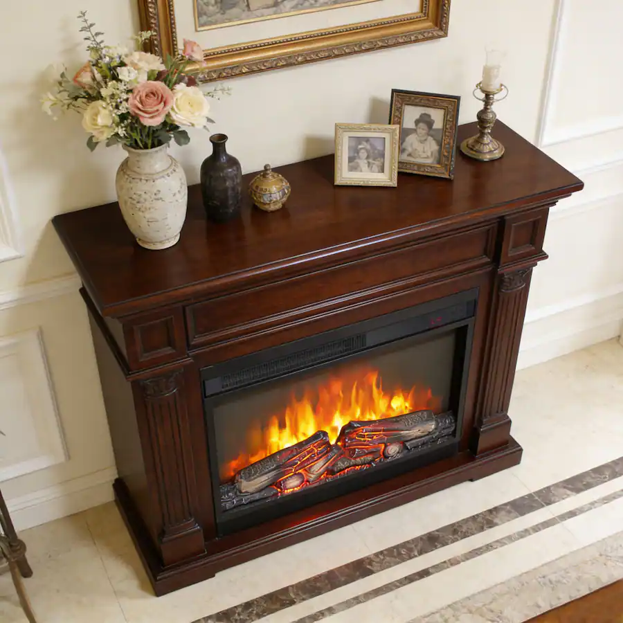 Service Value Display Boyel Living 26 in Electric Fireplace Insert 1400W 5000 BTU with Log ...