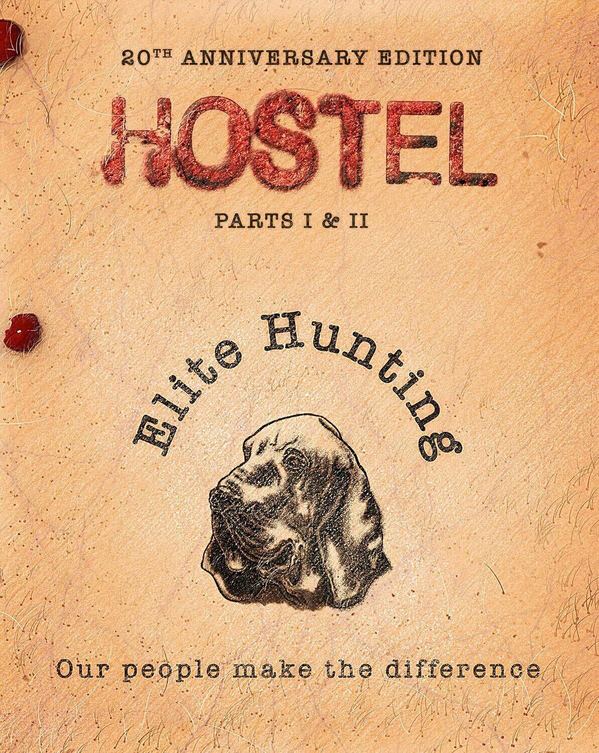 Front. Hostel: Parts I And II (20th Anniversary Edition) (Steelbook)   - 4K Blu-Ray.