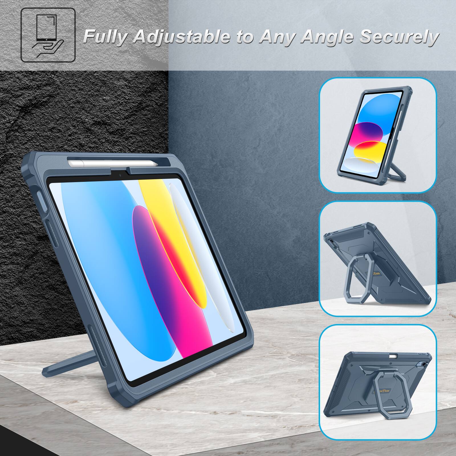 Fully Adjustable to Any Angle Securely