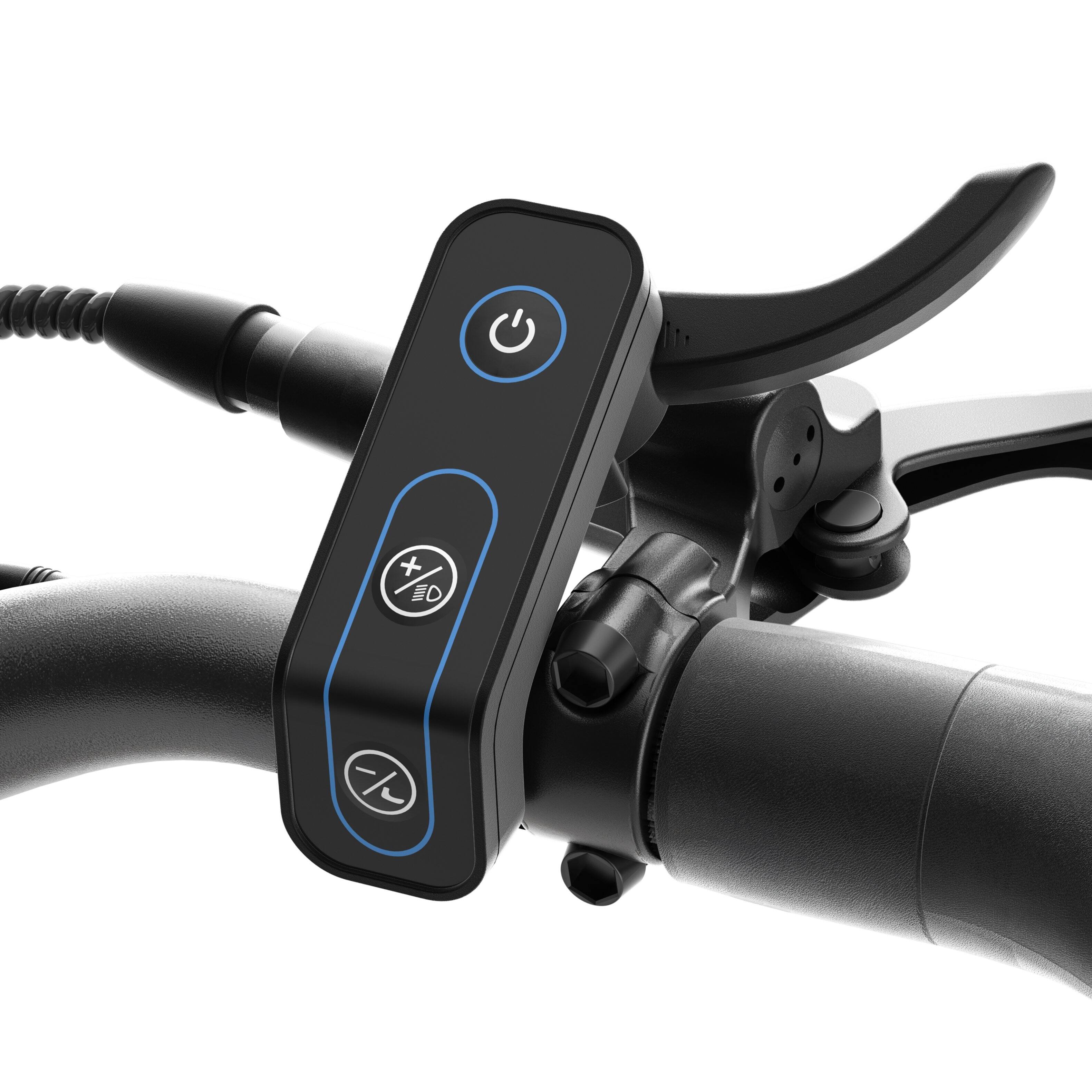 Alt View 5. Ausom - DT2 Pro Foldable Electric Scooter w/ 71 mi Max Operating Range & 42 mph Max Speed, Dual 1100W Motors, 3 Speed Modes - Gray & Yellow.