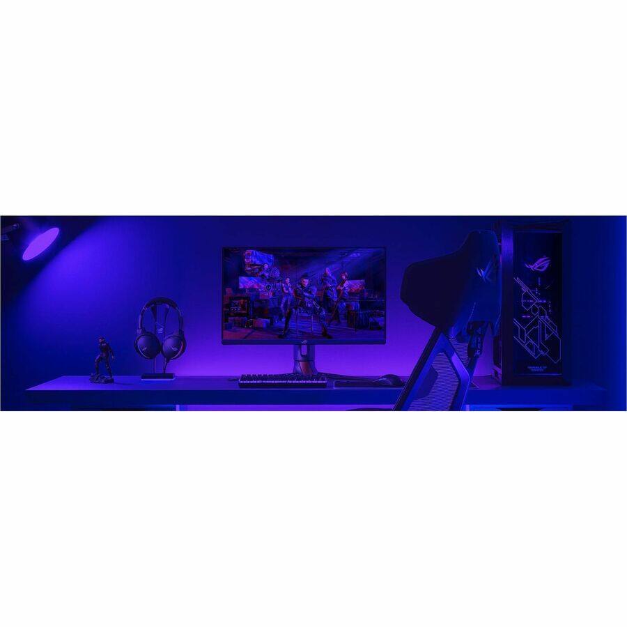 Alt View 8. ASUS - ASUS ROG Swift 27" QHD 2K 480Hz OLED Gaming Monitor with FreeSync, G-SYNC, HDR400, 0.03ms, Adjustable Stand - Black.