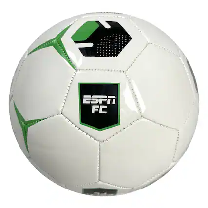 Front. ESPN - High Spec Size 3 Soccer Ball 3.0mm - White.