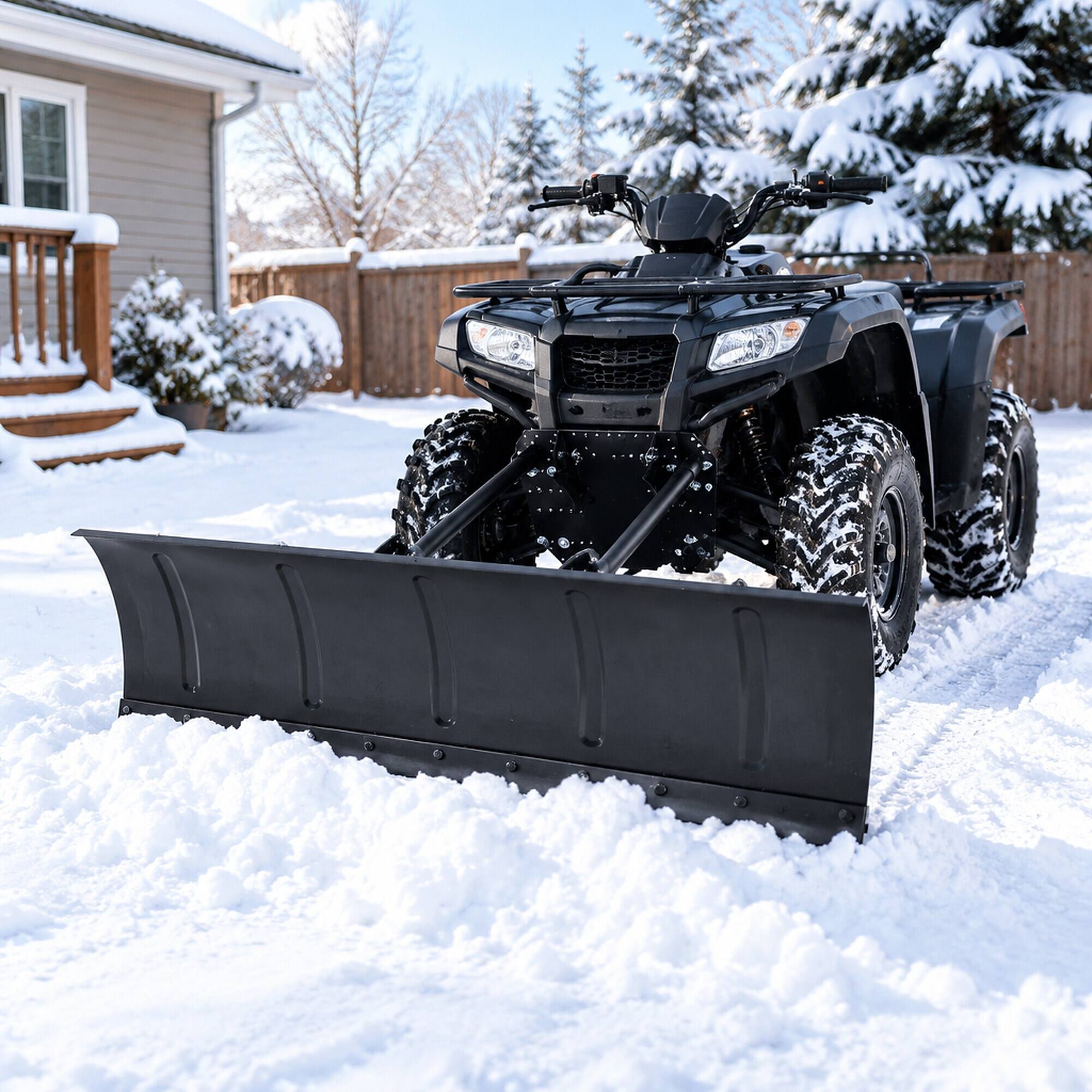 RYHNUYNE ATV Kit, 47 in Steel Blade, 5 Angle Adjustable, Quick Release ...