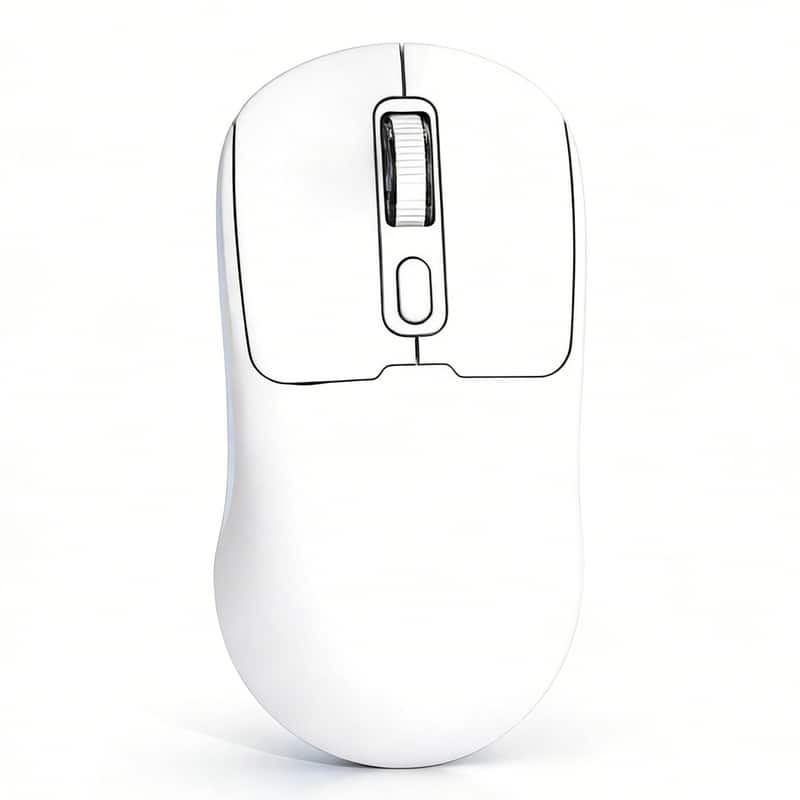 SKRAN - Dual-Mode Bluetooth Mouse,Silent Ergonomic Wireless Mouse for Laptop/Office for Students/Professionals (Type-C Charging) - Wireless - White