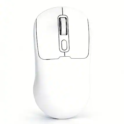 Front. SKRAN - Dual-Mode Bluetooth Mouse,Silent Ergonomic Wireless Mouse for Laptop/Office for Students/Professionals (Type-C Charging) - White.