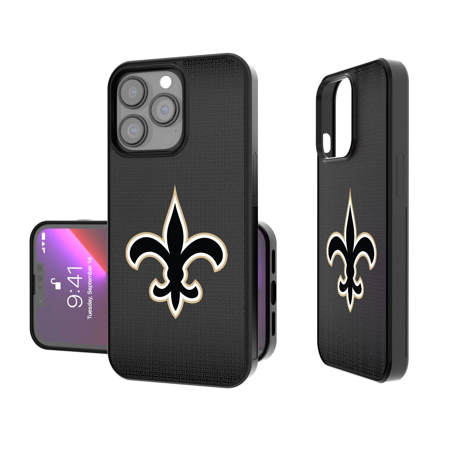 Keyscaper - NFL - New Orleans Saints Linen Logo iPhone Bump Case - 13 mini - Black price history on PriceWatchPro
