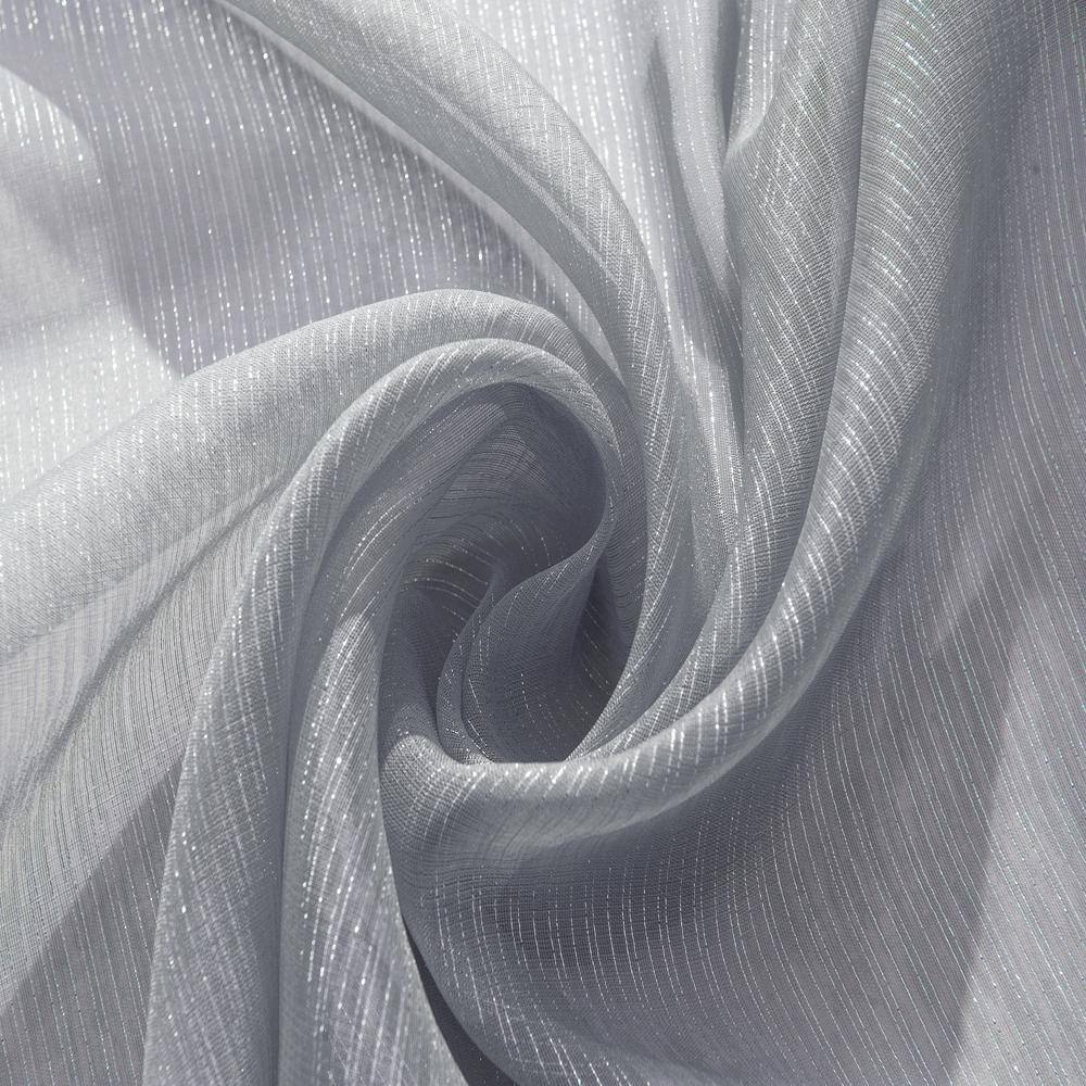 Left. RT Designers Collection - RT Designers Collection Ramallah Lonnie Grommet Curtain Panel - 54" x 90" Silver - Silver.