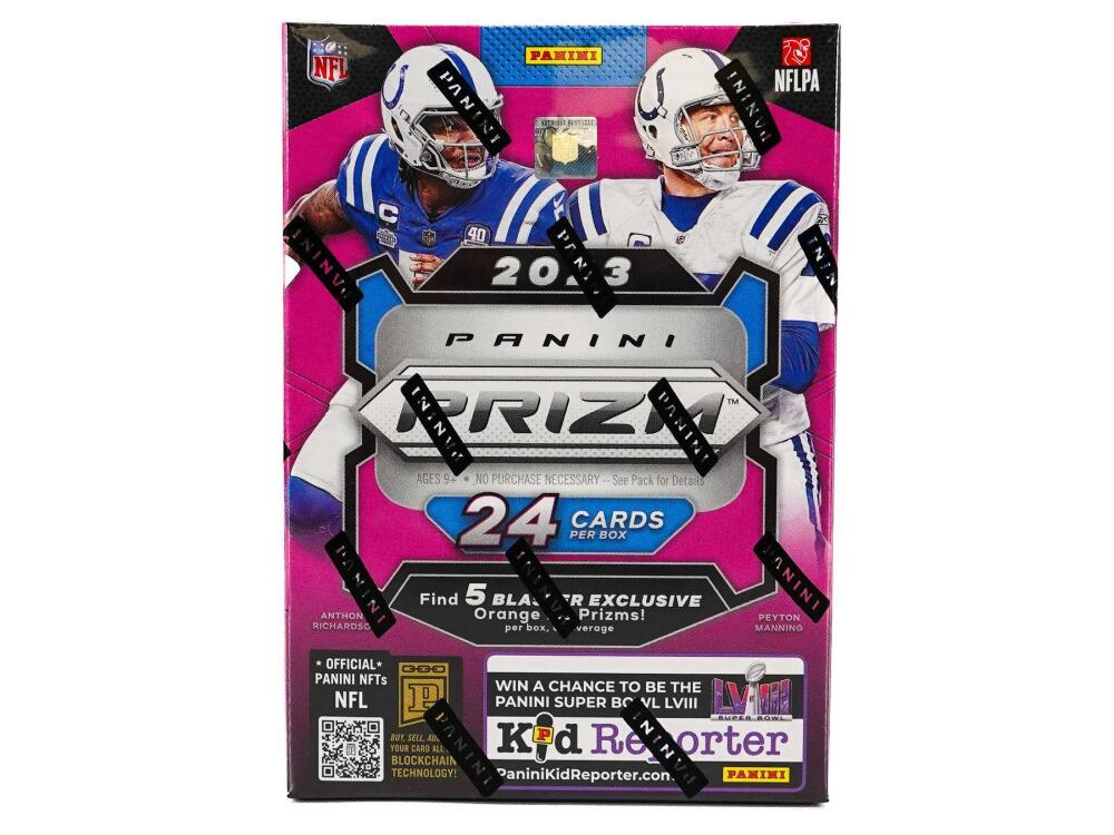 2023 Panini Prizm Football 6-Pack Hobby Blaster Box (Orange Ice Prizms!)