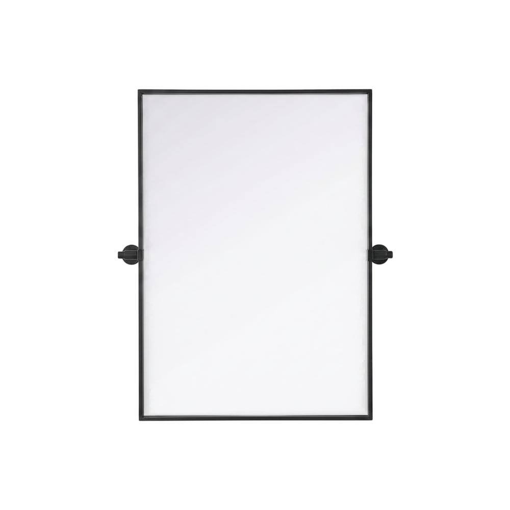 Elegant Kitchen and Bath - Amoura 24X32 Pivot Mirror In - Black price history on PriceWatchPro