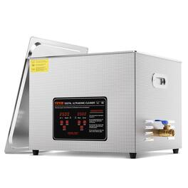 VEVOR - Ultrasonic Cleaner, 15L Professional 360W Cleaning Machine with Timer & Heater, 40kHz Digital Ultrasonic Cleaner
