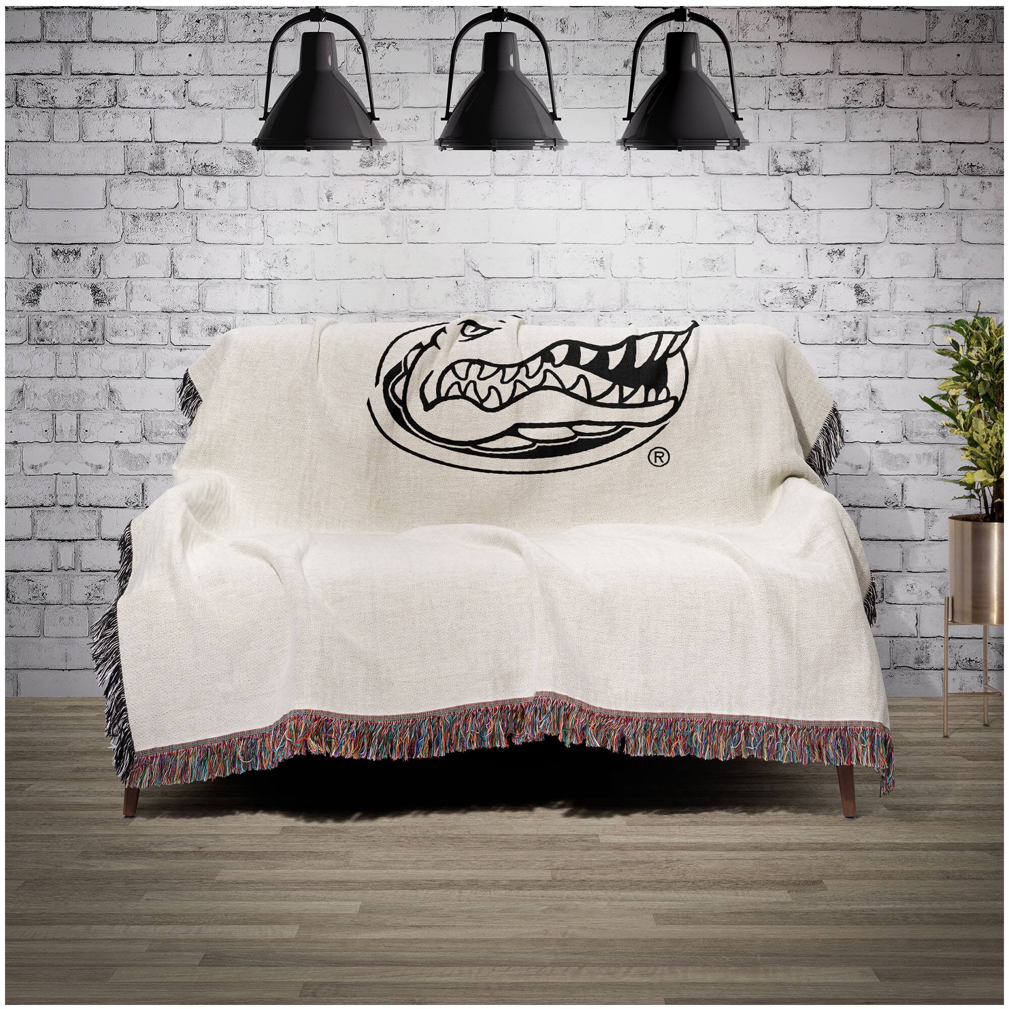 Alt View 1. Chad & Jake - Florida Gators Woven Blanket - White.