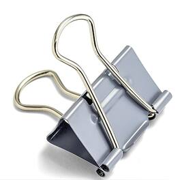 Officemate - EZ Medium Binder Clips, 0.625" Capacity, 48 Clips/Pack - Gray