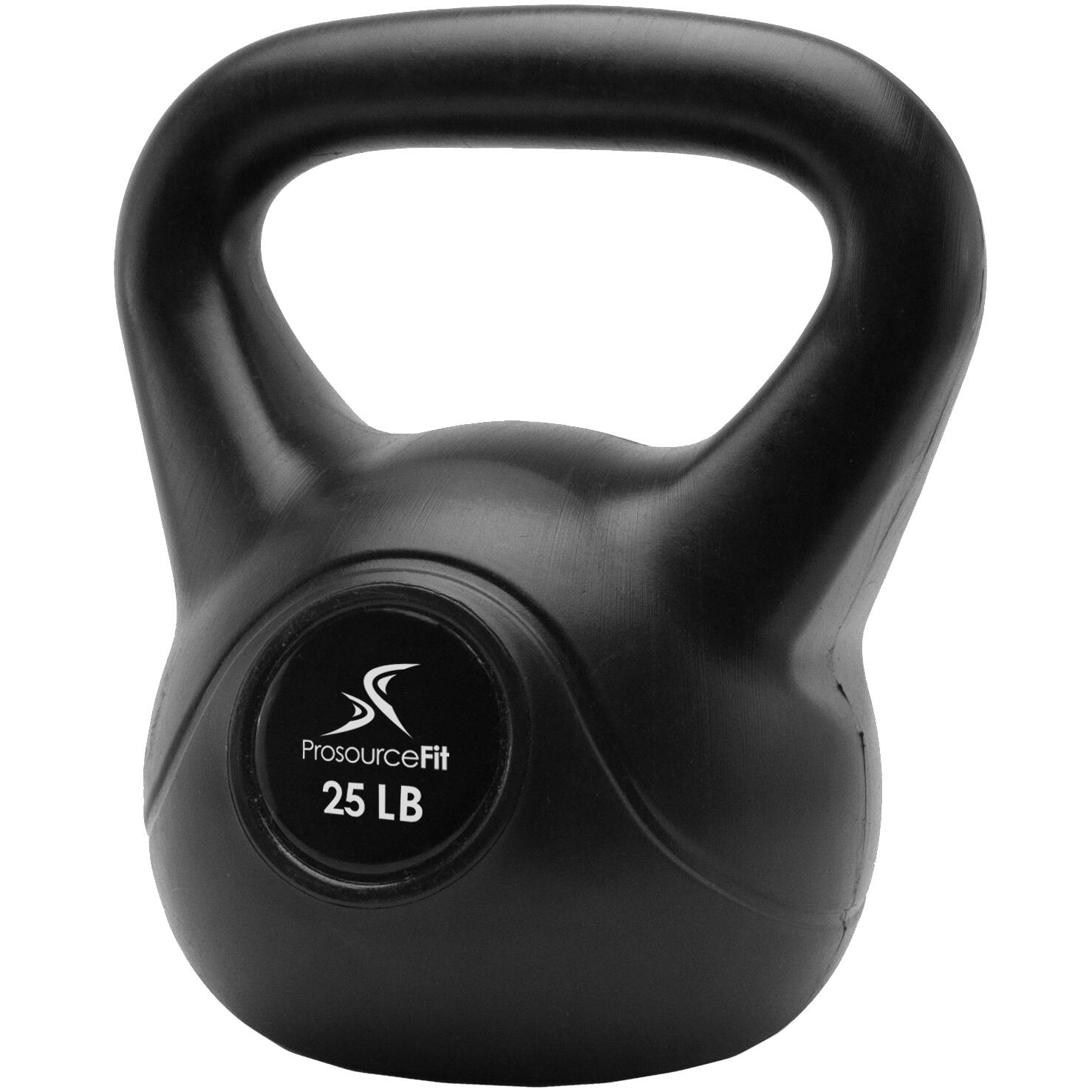 Angle. ProsourceFit - ProsourceFit Vinyl Kettlebell, 25 lbs - Black.