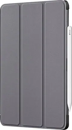 Left. SaharaCase - Folio Case for Apple iPad Pro 11" (2nd, 3rd, and 4th Generation 2020-2022) - Gray.