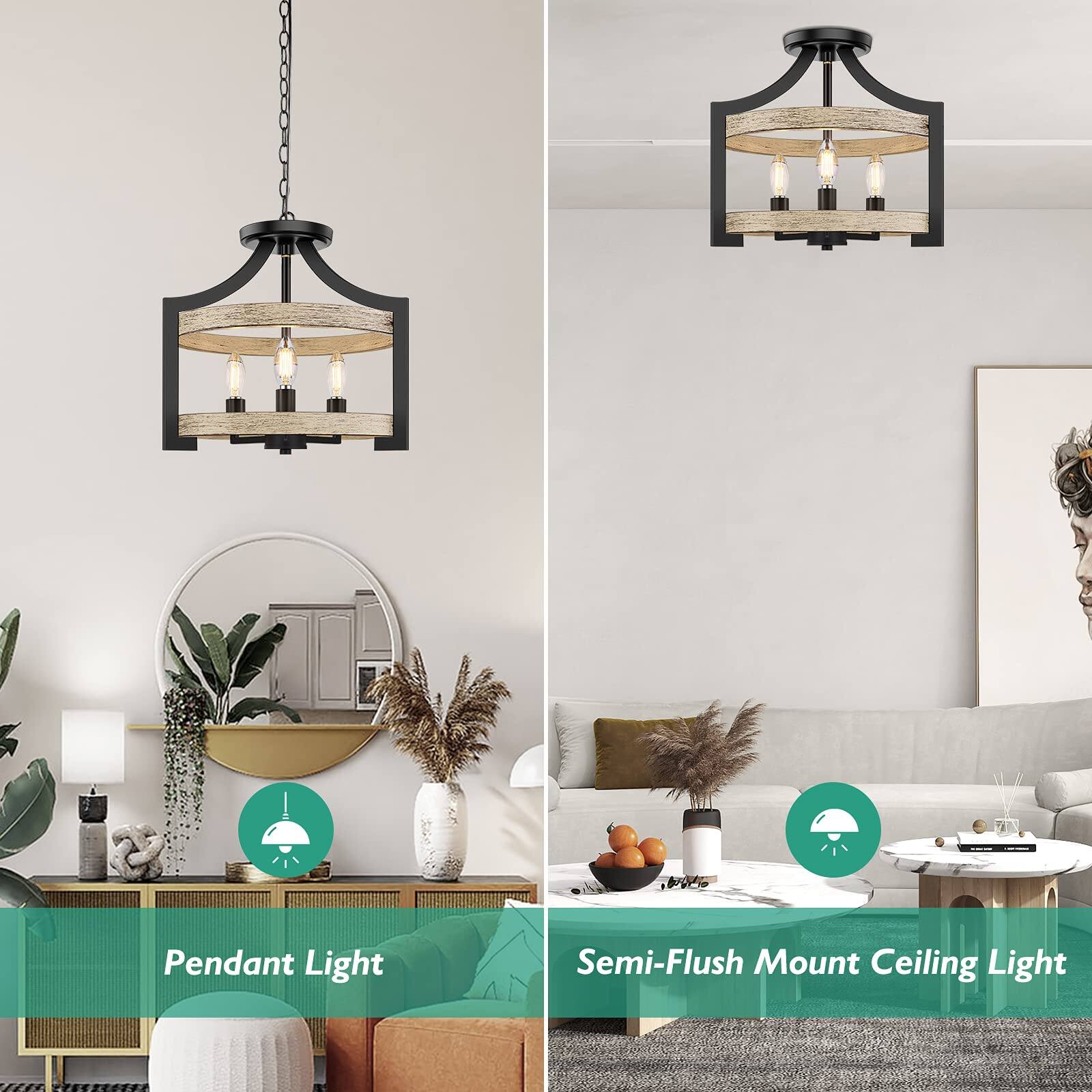 Pendant Light  
Semi-Flush Mount Ceiling Light