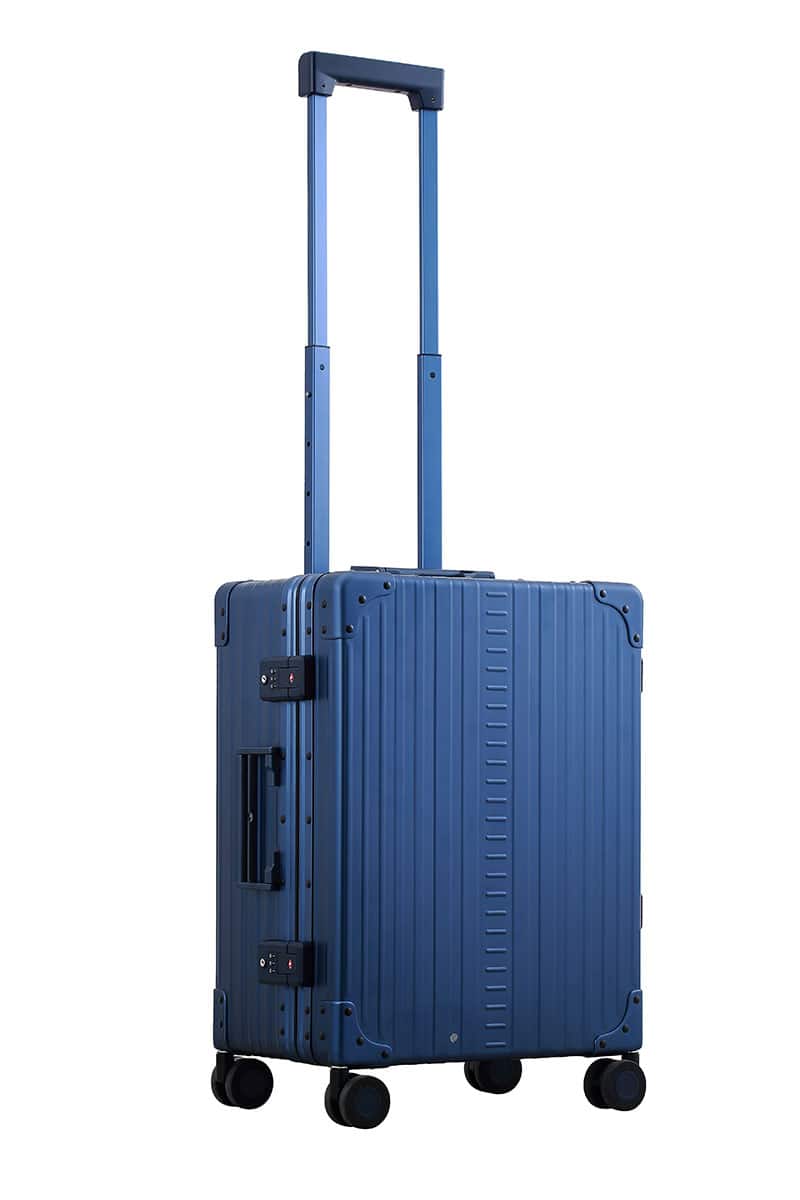 Aleon - 21" Carry-On with Suiter Aluminum Hard side Luggage (Sapphire) - Blue