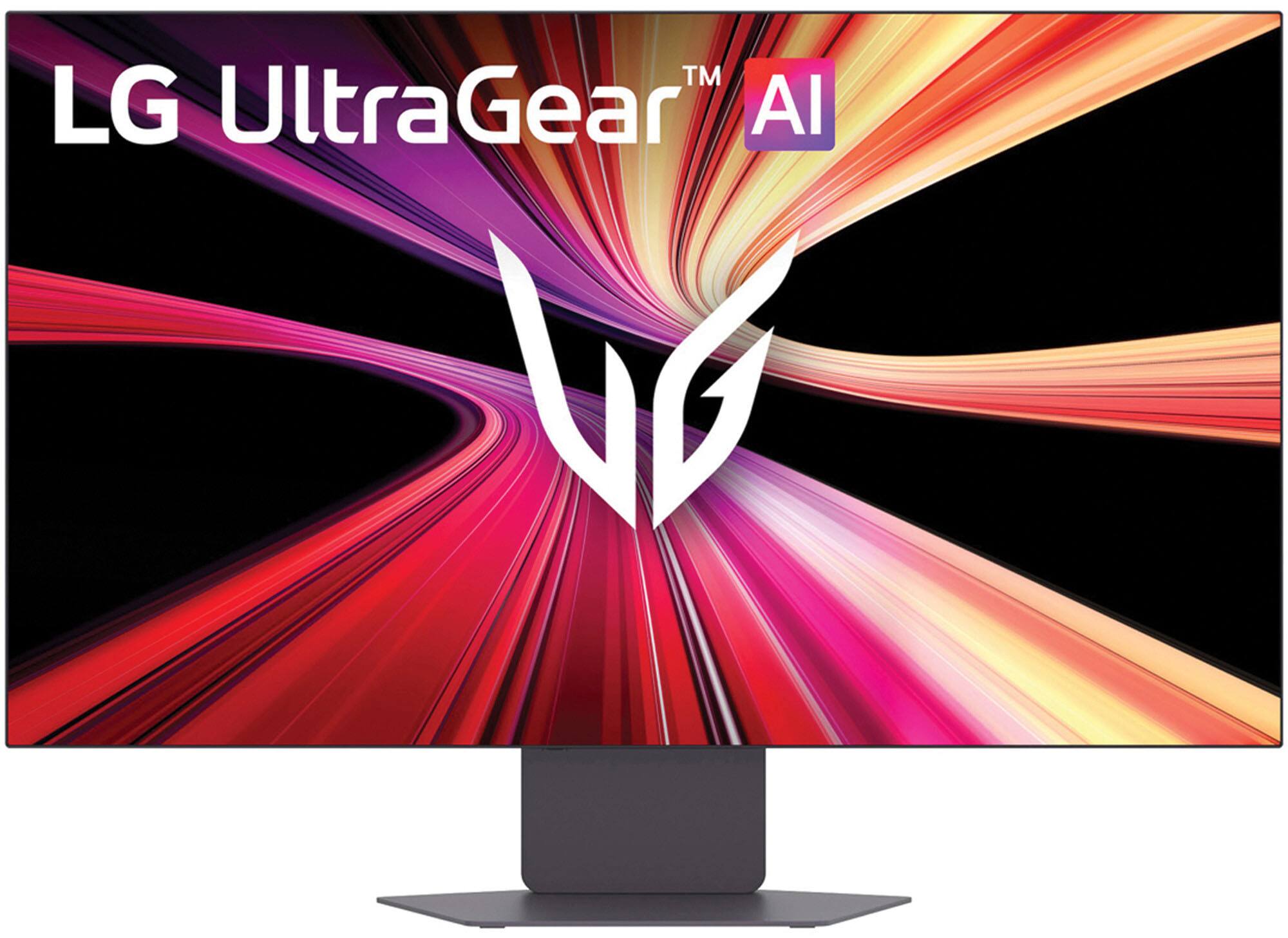 Alt View 6. LG - UltraGear 32" OLED Dual Mode (4K UHD 240Hz, FHD 480Hz) 0.03ms G-SYNC and FreeSync Premium Pro Gaming Monitor - Black.