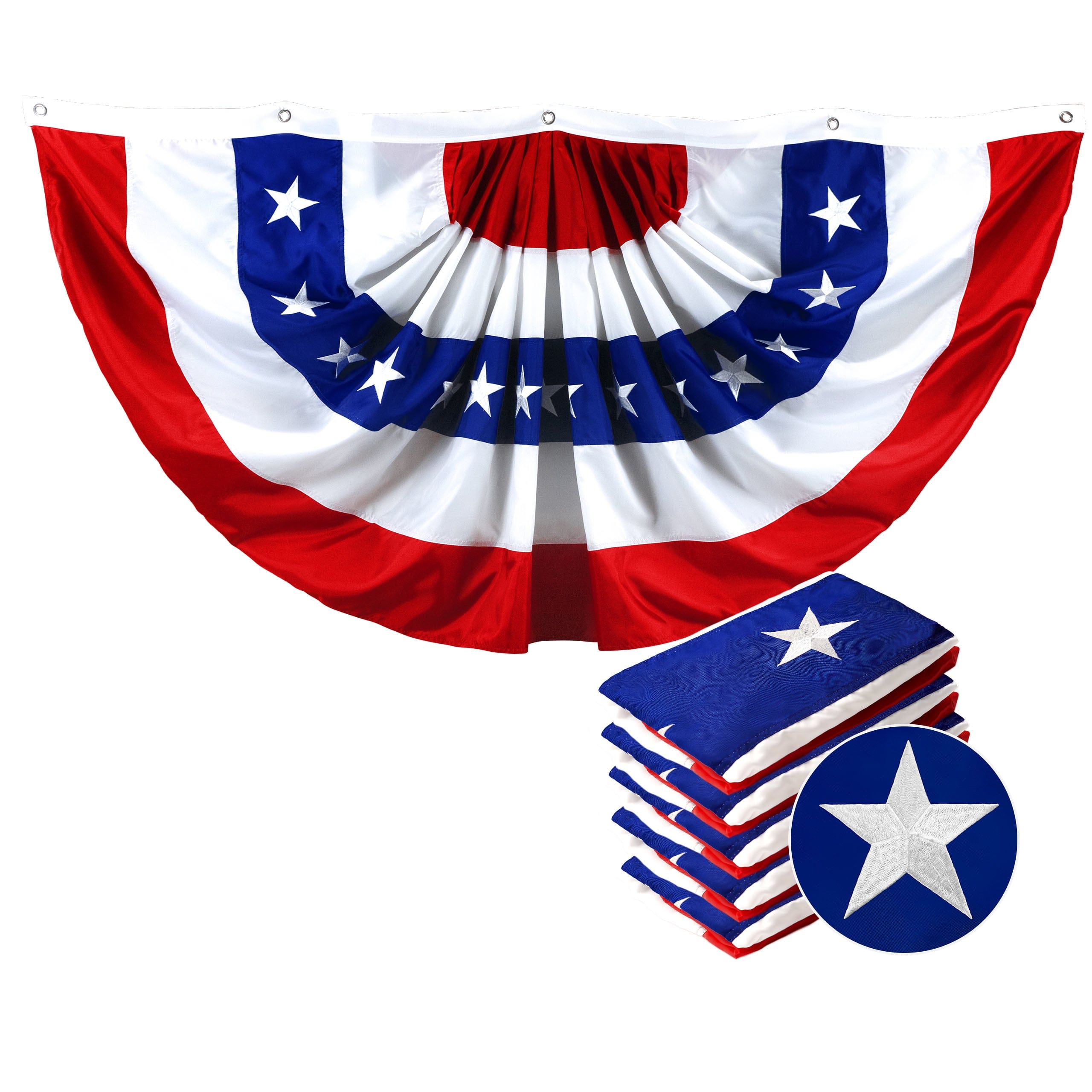 Fan Flag 5x10FT 5-Pack Embroidered Polyester By G128 - Assorted Colors price history on PriceWatchPro