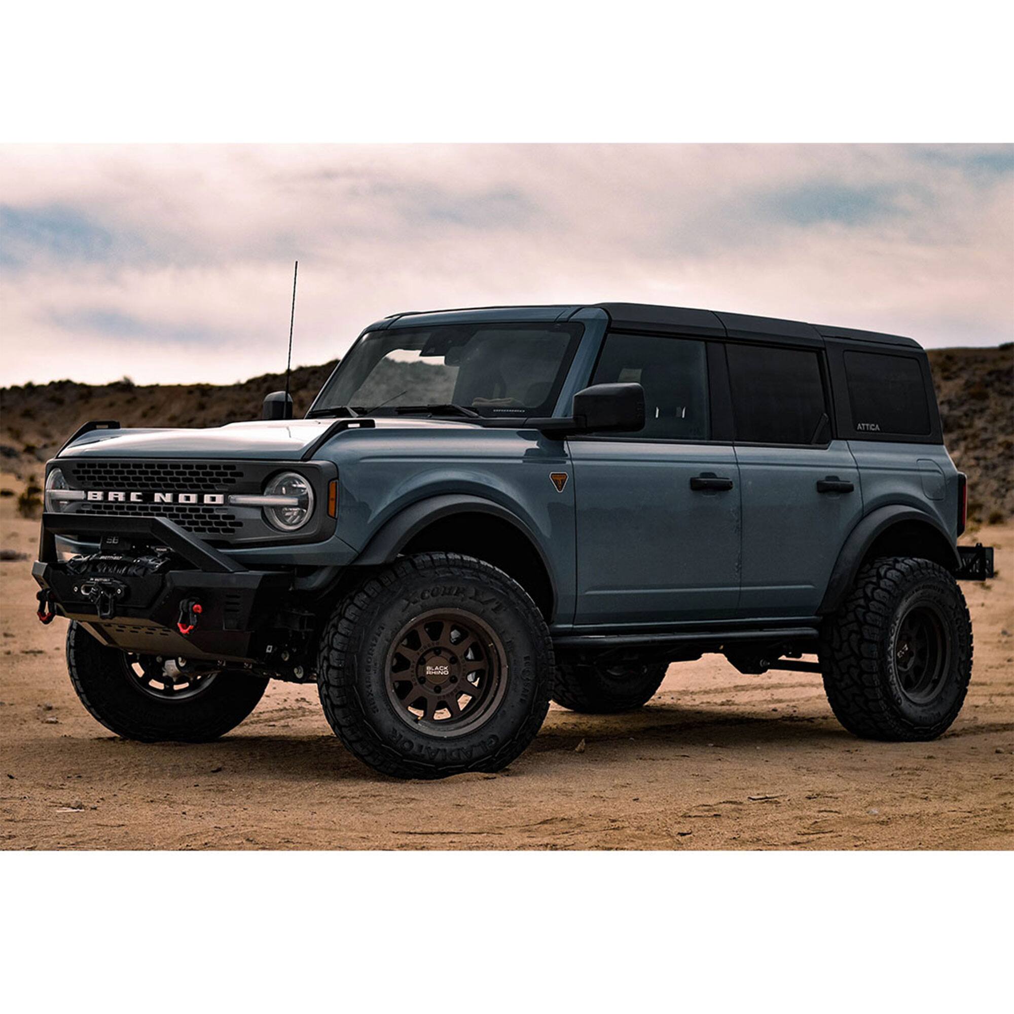 The text on the image reads:

- "BRC NOO" on the front grille
- "ATTICA" on the rear side panel
- "COOPER" on the tire
- "BLACK" on the tire