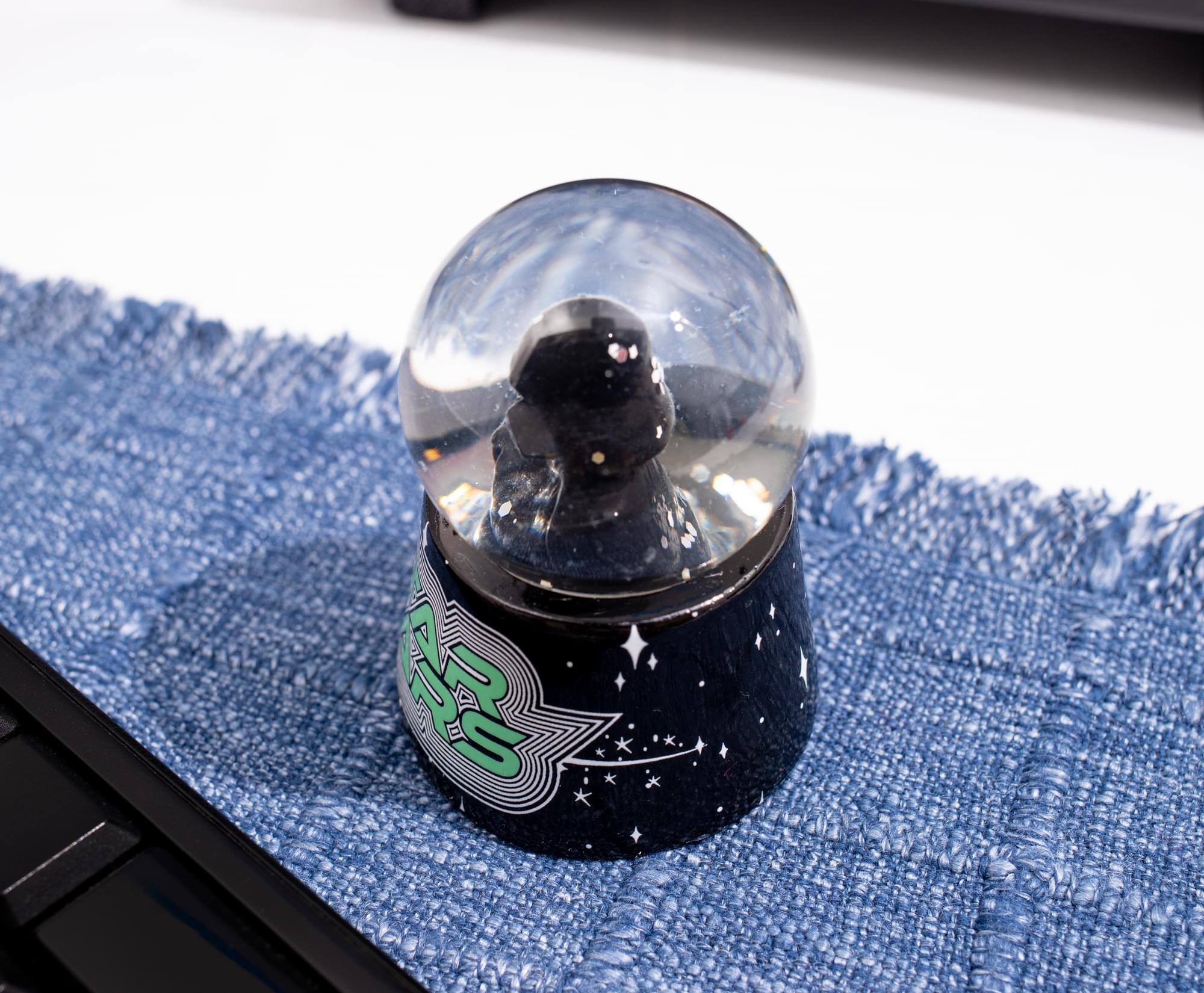 Alt View 5. Silver Buffalo - Star Wars Darth Vader 3-Inch Mini Light-Up Snow Globe - Black.