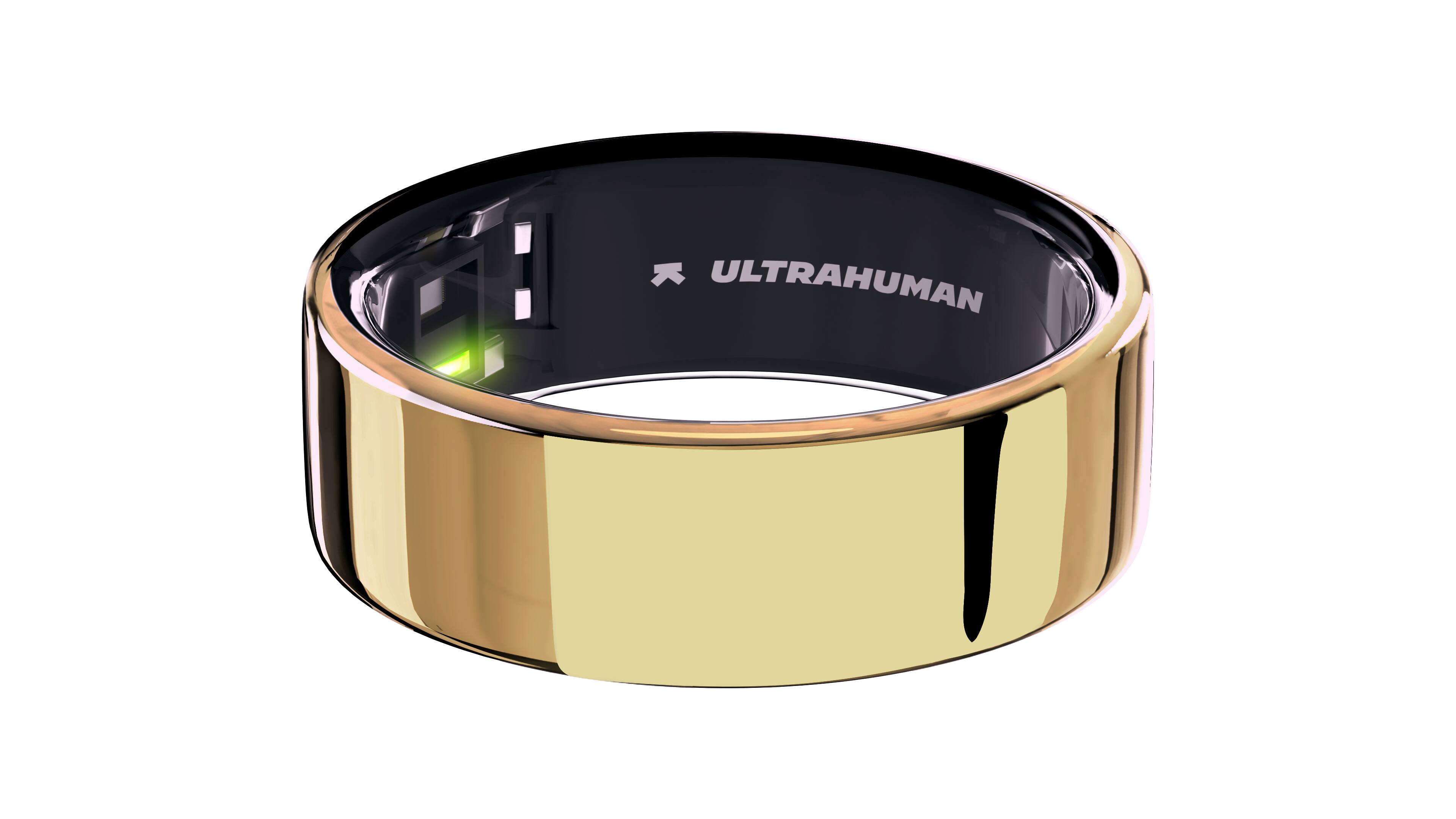 Ultrahuman - Ring AIR - Smart Ring - Size Before You Buy - Size 7 - Bionic Gold - (2023)