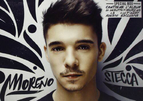 SPECIAL BOX  
CONTIENE L'ALBUM DI DEBUTTO DI MORENO +3 LA T-SHIRT ADESIVI ESCLUSIVA MORENO STECCA