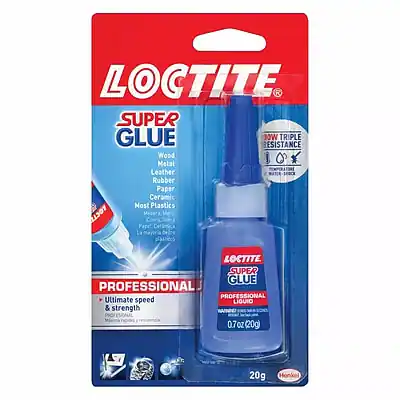 LOCTITE SUPER GLUE PROFESSIONAL
Ultimate speed & strength
0.7 oz (20g)
Triple Resistance
Wood Metal Leather Rubber Paper Ceramic Most Plastics
Professional
LIQUID
Henkel