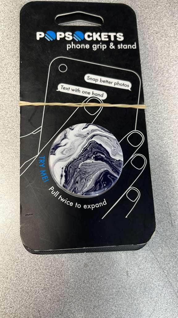 PopSockets - Phone Grip & Stand - Navy/Gray/White