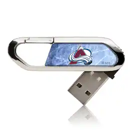 Keyscaper - Colorado Avalanche Ice Flood Clip USB Flash Drive-16 GB USB-C - Multicolor