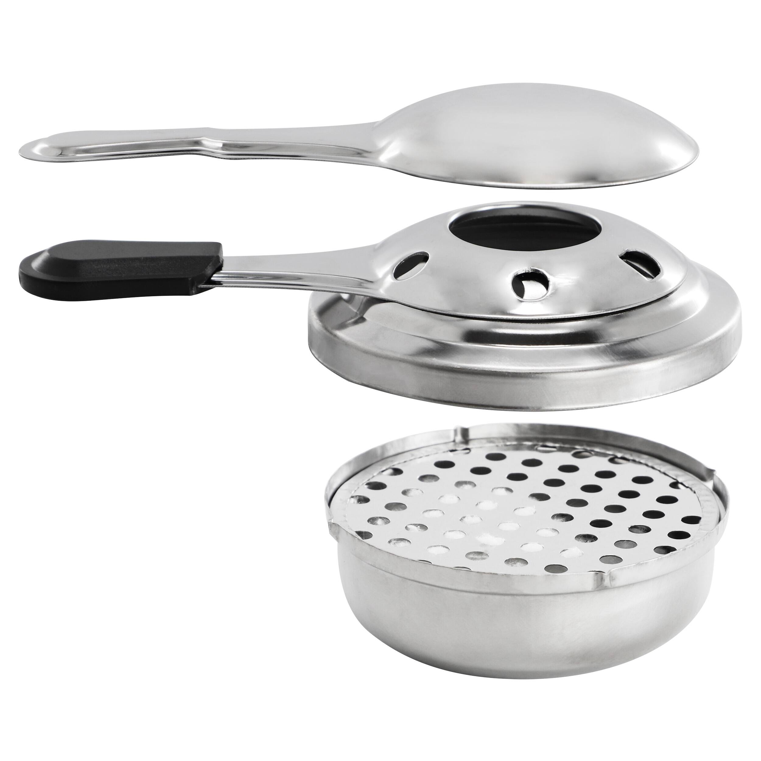 Alt View 4. MegaChef - MegaChef Enameled Cast Iron Fondue Pot with 6 Serving Forks in Green - Green.