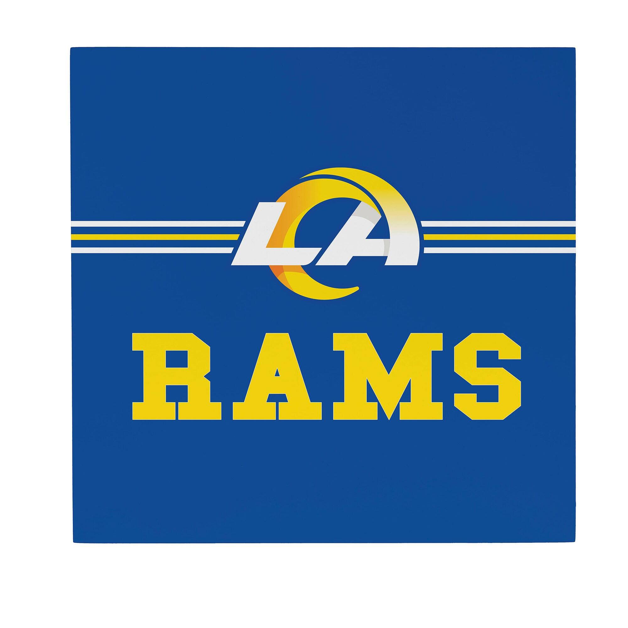 Los Angeles Rams 12" x 12" Wood Wall Sign