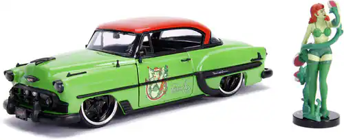 Front. Jada Toys - Jada Toys - DC Comics Bombshells Poison Ivy & 1953 Chevy Bel Air Die-cast Car, 1:24 Scale Vehicle, - Collectibles - Multicolor.