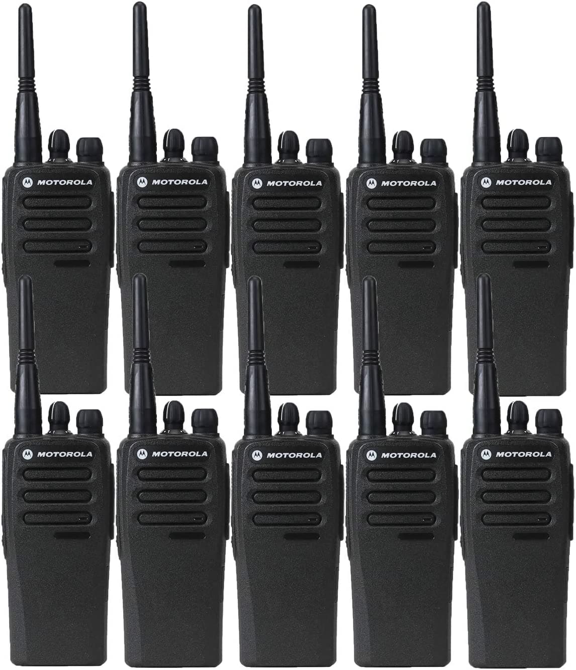 Motorola Solutions - 10 Pack of Motorola CP200d UHF Two Way Radios - blk