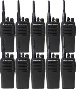 Motorola Solutions - 10 Pack of Motorola CP200d UHF Two Way Radios - blk