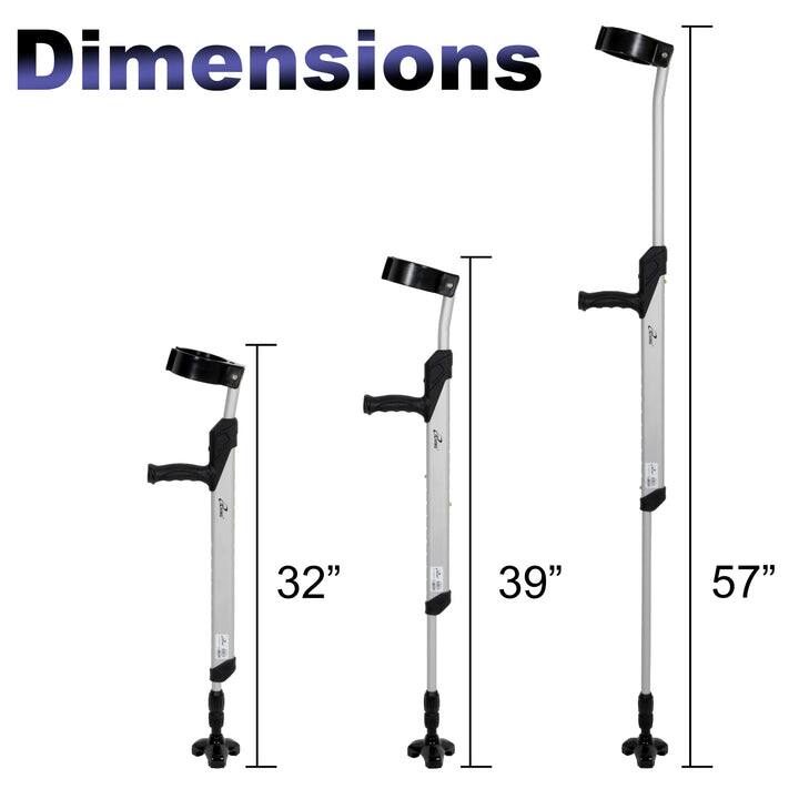 Dimensions: 32", 39", 57"