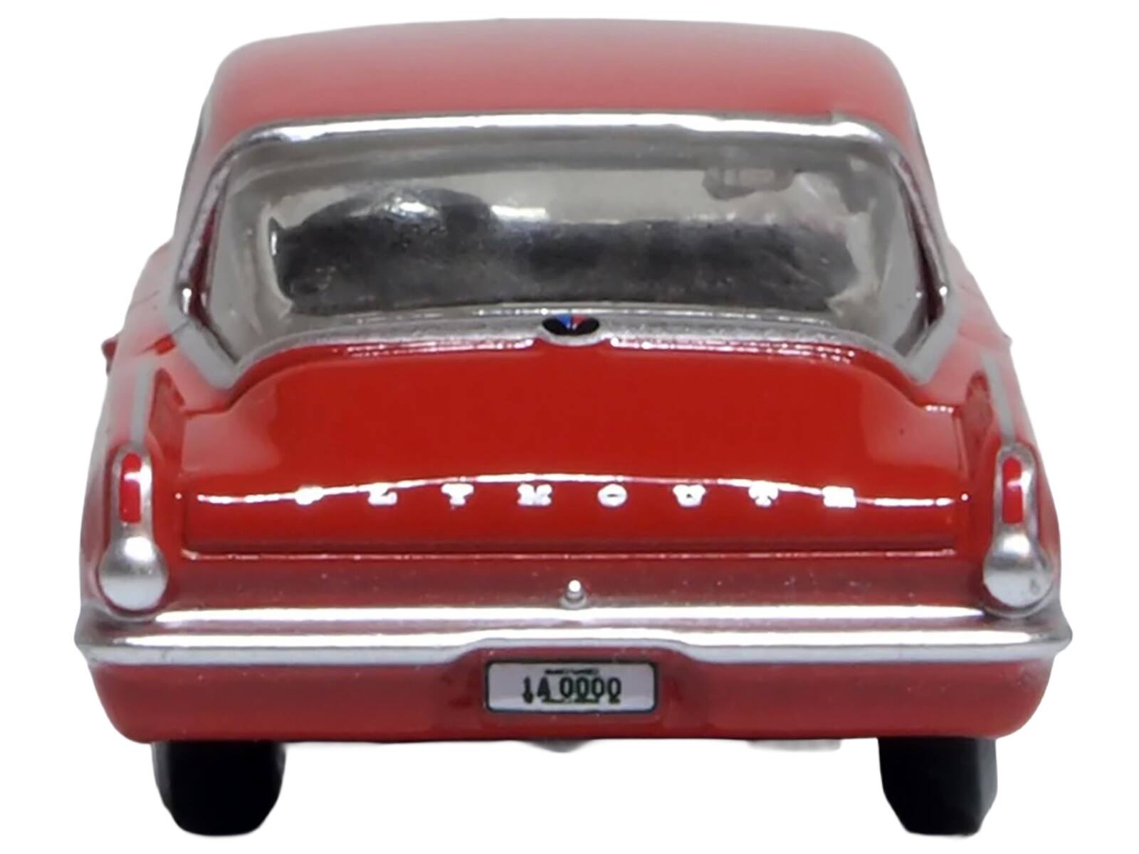 Back. Oxford Diecast - 1965 Plymouth Barracuda Red 1/87 (HO) Scale Diecast Model Car by Oxford Diecast - Red.