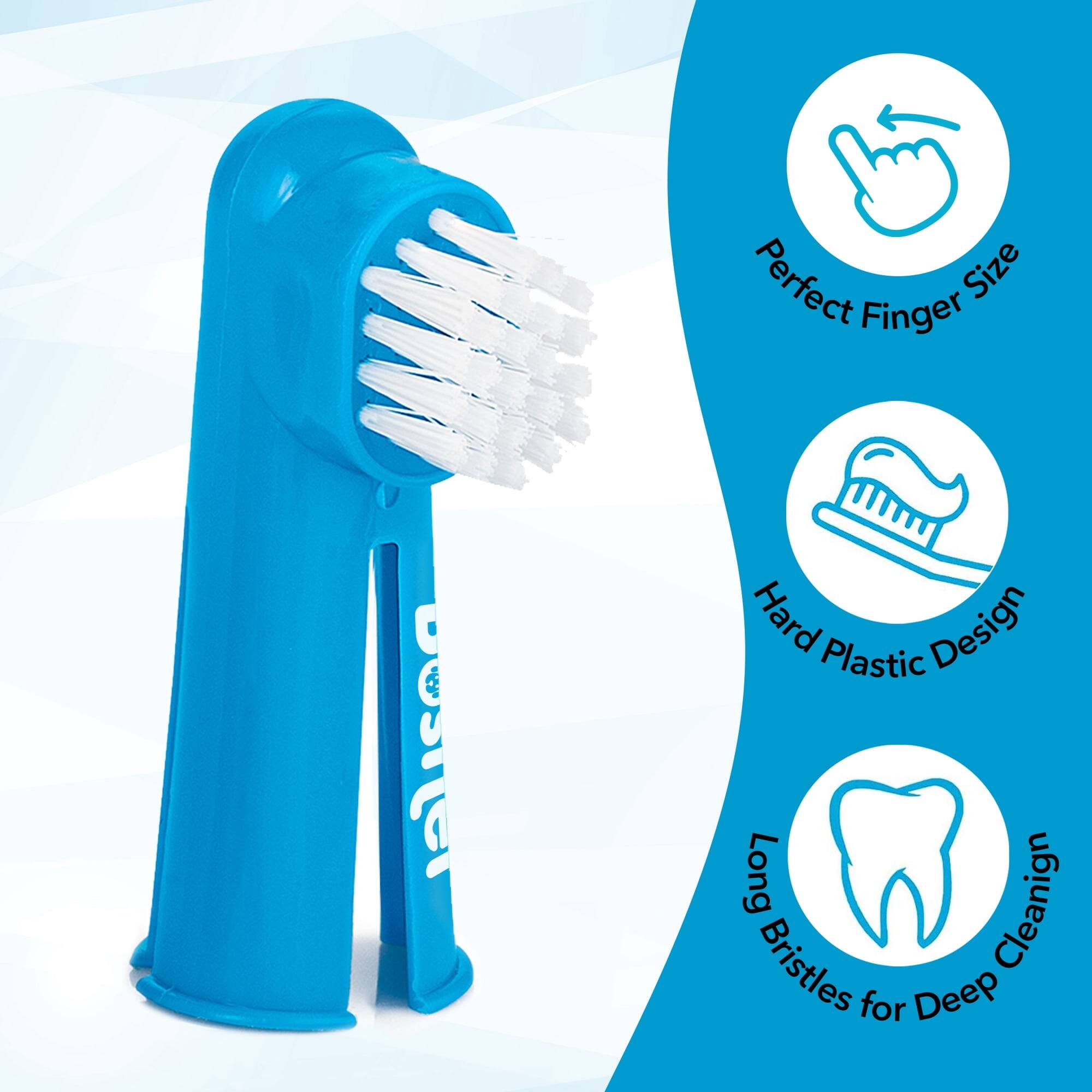 Perfect Finger Size Hard Plastic Design Long Cleaning Bristles for Deep Clean
