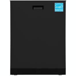 Equator - 24" Built-In Dishwasher Top Control 3rd Rack 15 place 3.4g Sanitize 51 dB Turbo Dry Energy Star 110V ADA - Black
