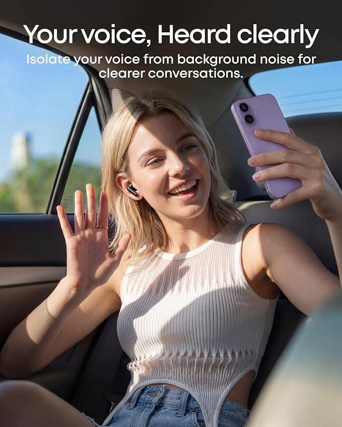 Your voice, Heard clearly  
Isolate your voice from background noise for clearer conversations.