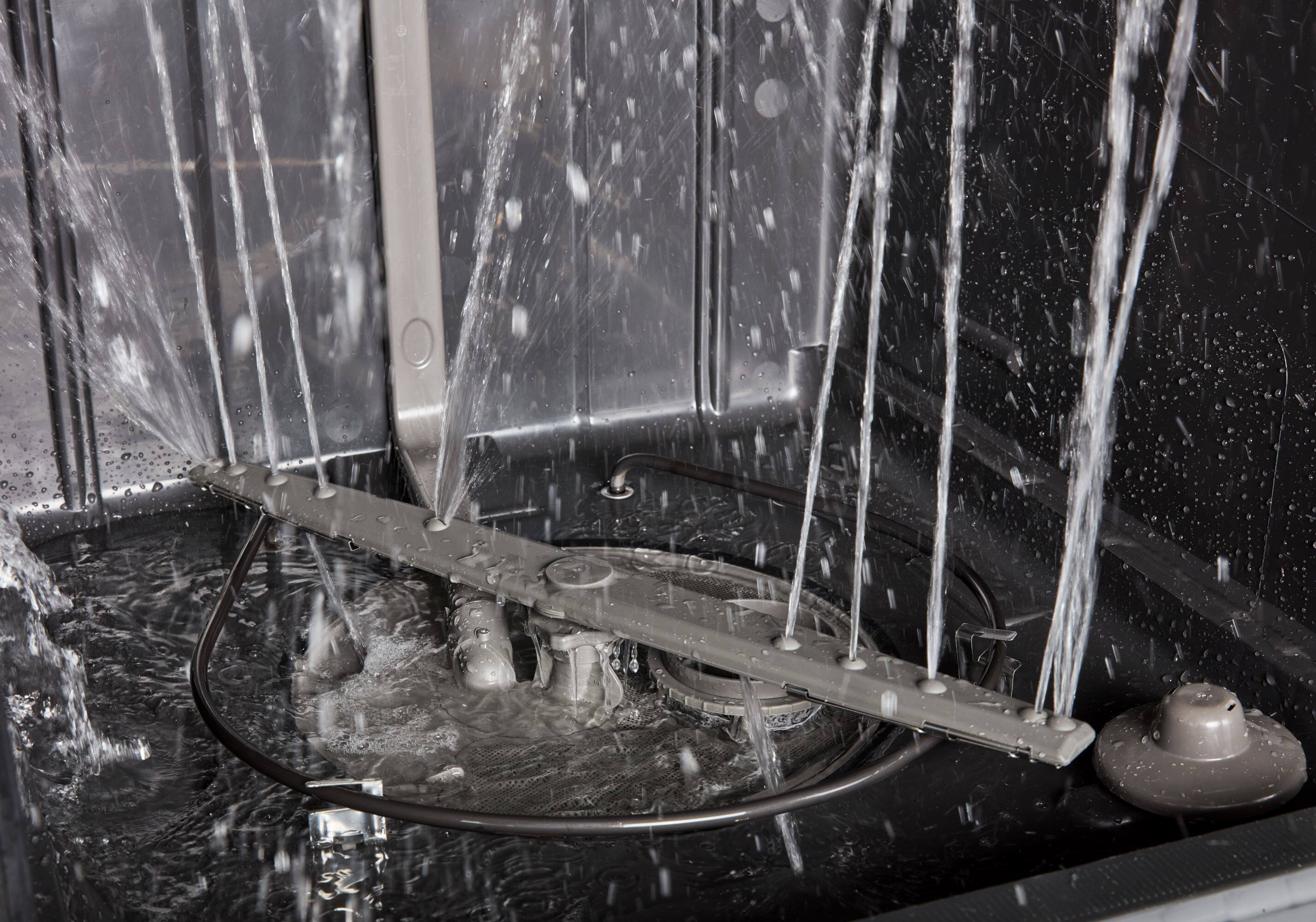 Alt View 14. Amana - 24" Built-In Black Tub Dishwasher with Dark Interior, Large Capacity, 59 dBA - Black.