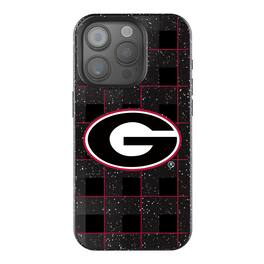 Keyscaper - NCAA - Georgia Bulldogs Plaid Bling iPhone Case - 16 - Black