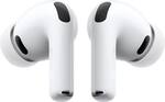 Front. Apple - AirPods Pro 3, Wireless Active Noise Cancelling Earbuds with Heart Rate Sensing Feature - White.