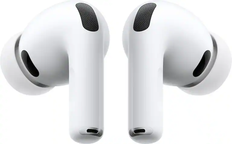Apple - AirPods Pro 3, Wireless Active Noise Cancelling Earbuds with Heart Rate Sensing Feature - White