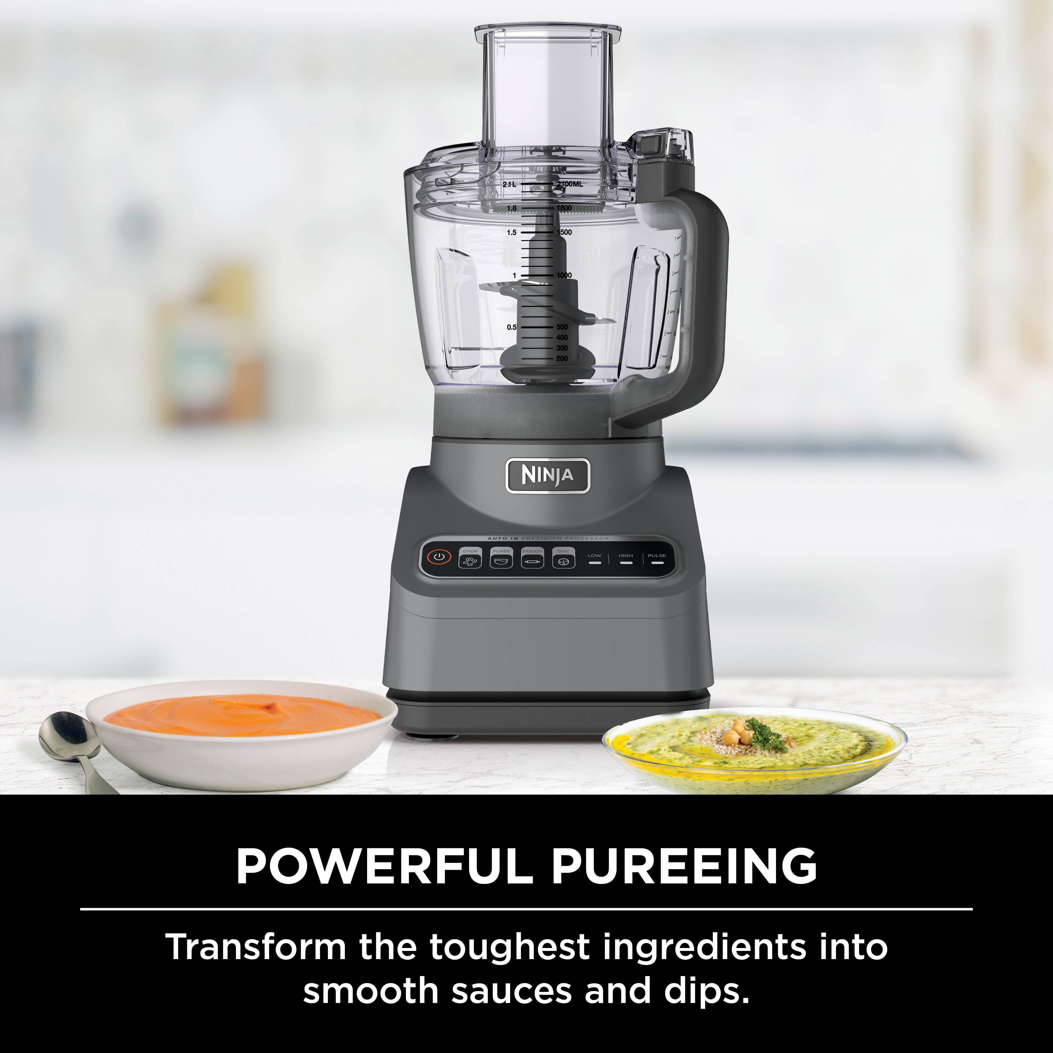 Transform the toughest ingredients into smooth sauces and dips with the Ninja Food Processor.