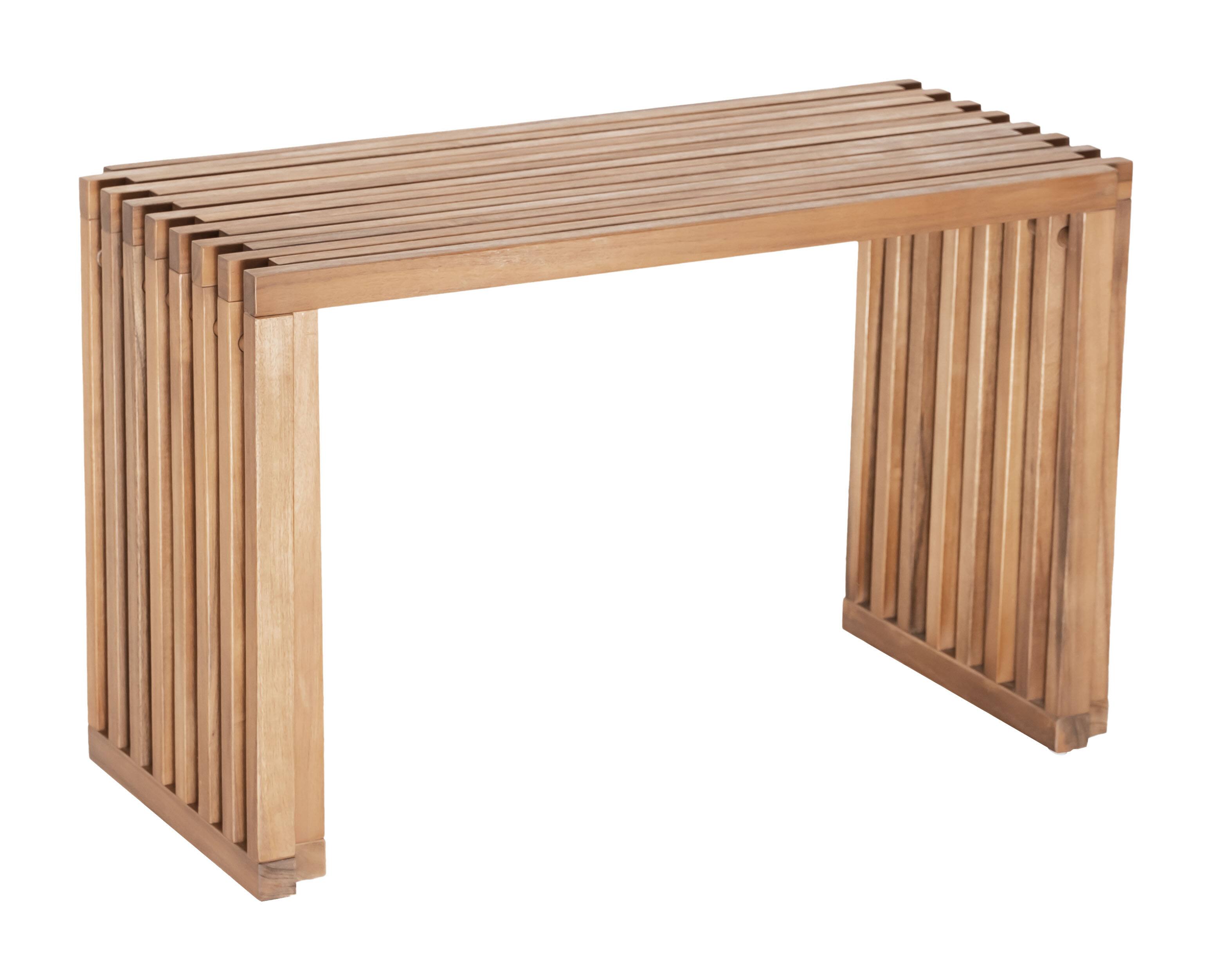 Angle. Hivvago - Riviera Extendable Bench (Set of 2) Natural - Natural.