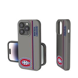 Keyscaper - NHL - Montreal Canadiens Sidebar Soft Touch iPhone Case - 14 - Gray