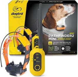 Dogtra - Pathfinder 2 Mini 4-Mile GPS Dog Tracker and Training E-Collar | Great for Smaller Dogs | App Required - Orange