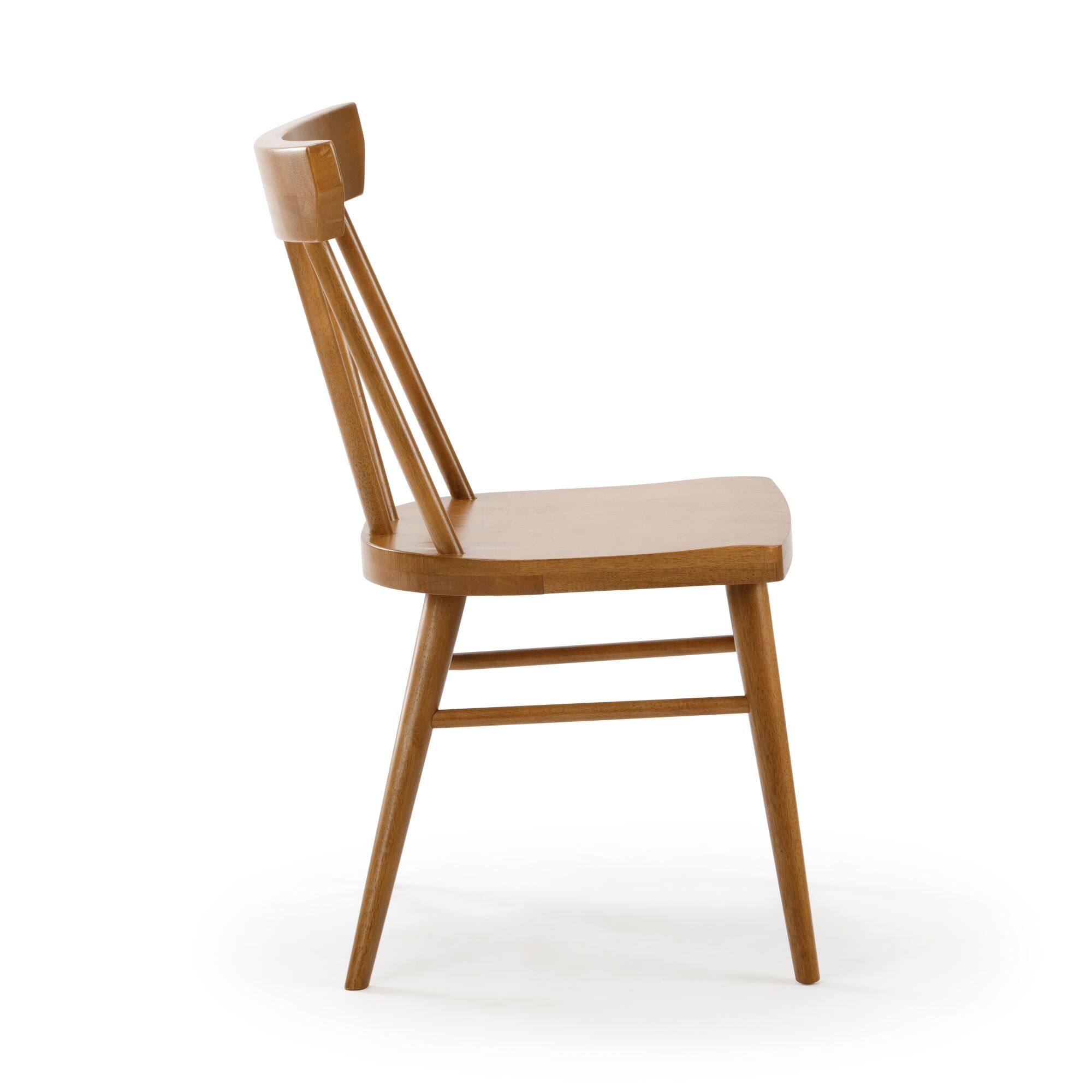 Alt View 4. Plank+Beam - Windsor Dining Chair (2 pack), Pecan - Pecan.