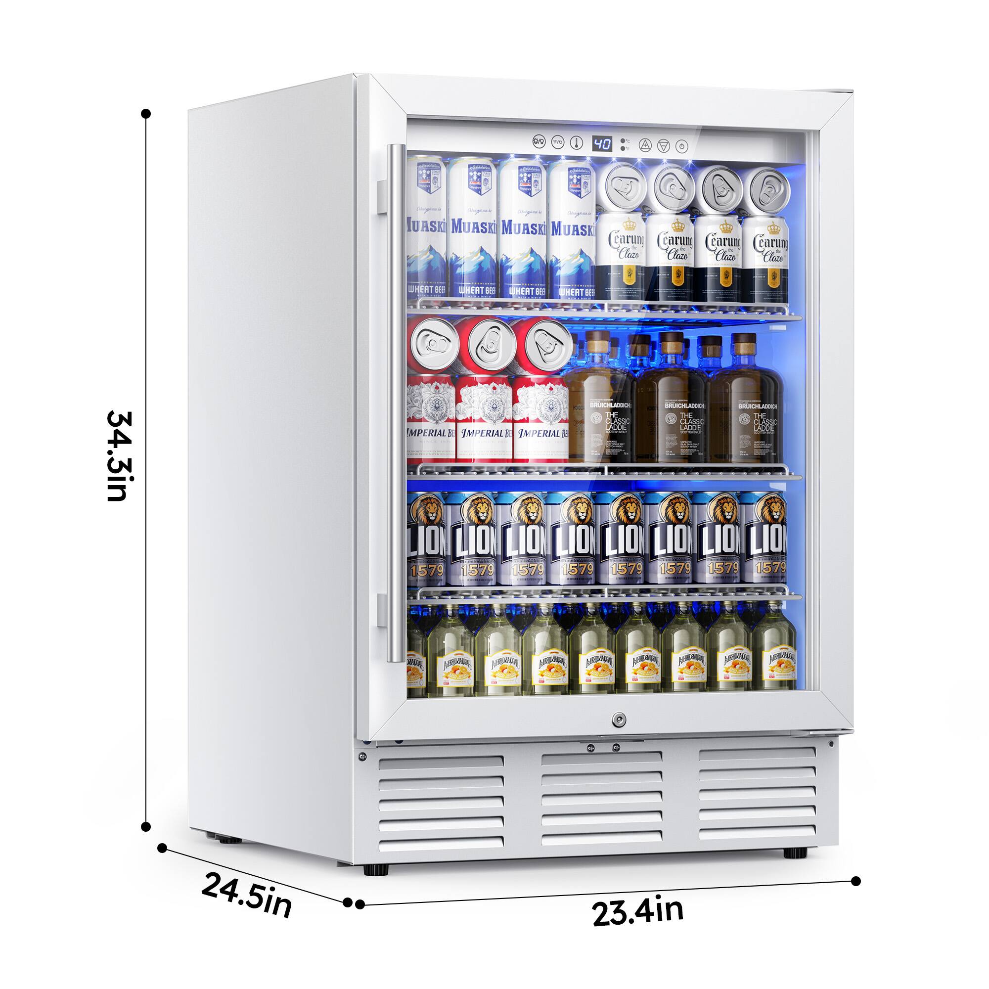 SIMZLIFE 180 Cans Beverage Refrigerator Cooler 5.7cu. ft