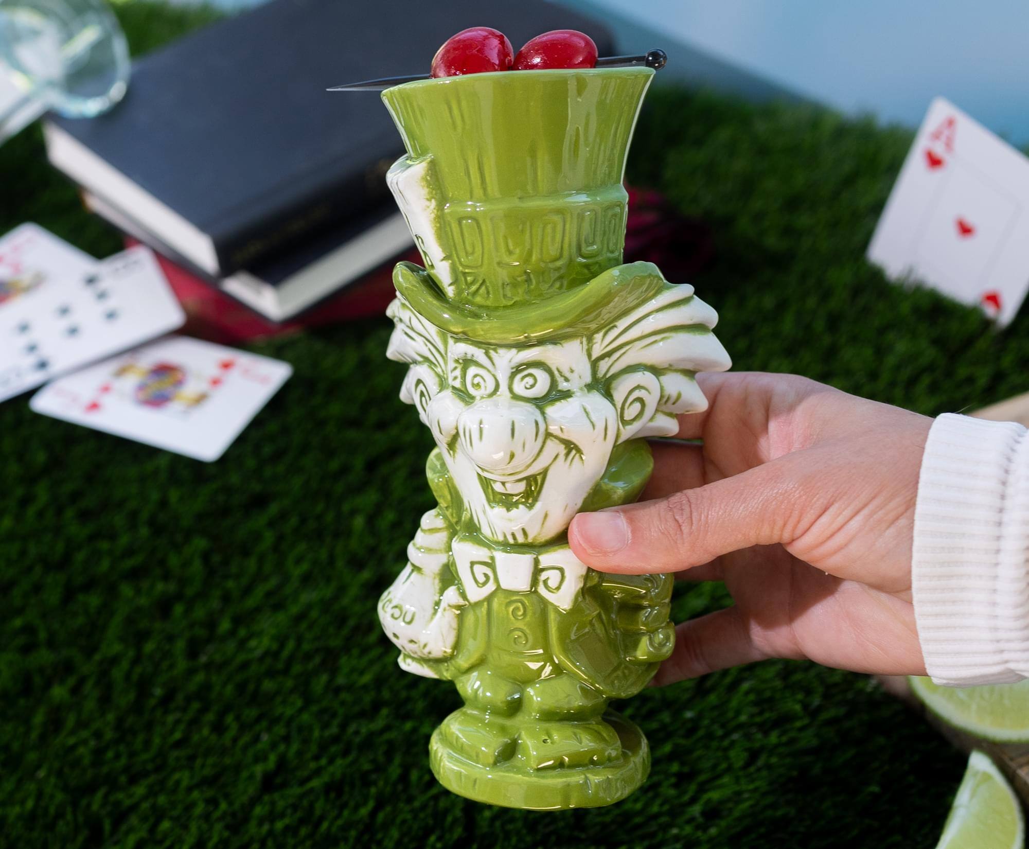 Alt View 3. Disney - Geeki Tikis Disney Alice In Wonderland Mad Hatter Ceramic Mug | Holds 10 Ounces - Green.